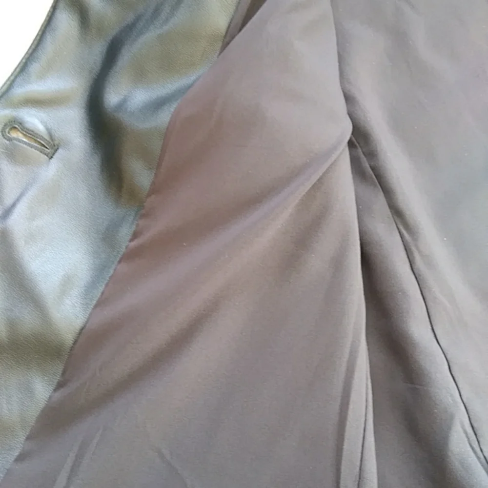 NEW Joie Faux Leather Lined Two Button Black Jacket Medium - Picture 12 of 14